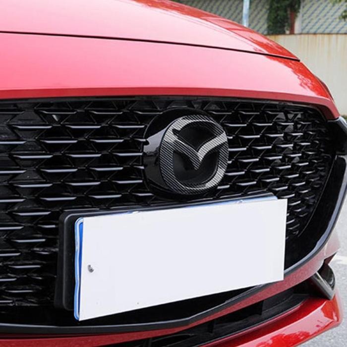 Aksesoris Cx5 - Logo Cover - Emblem Cover Carbon Mazda Cx-5 2012 2013 2014 2015 2016