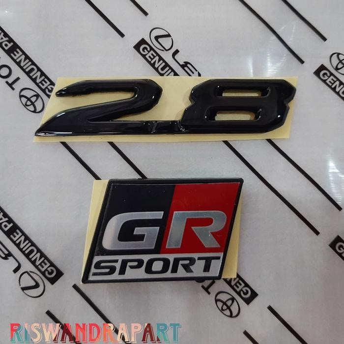 Logo Bagasi Belakang Fortuner 2.8 Gr Sport Fortuner Hitam Glosss