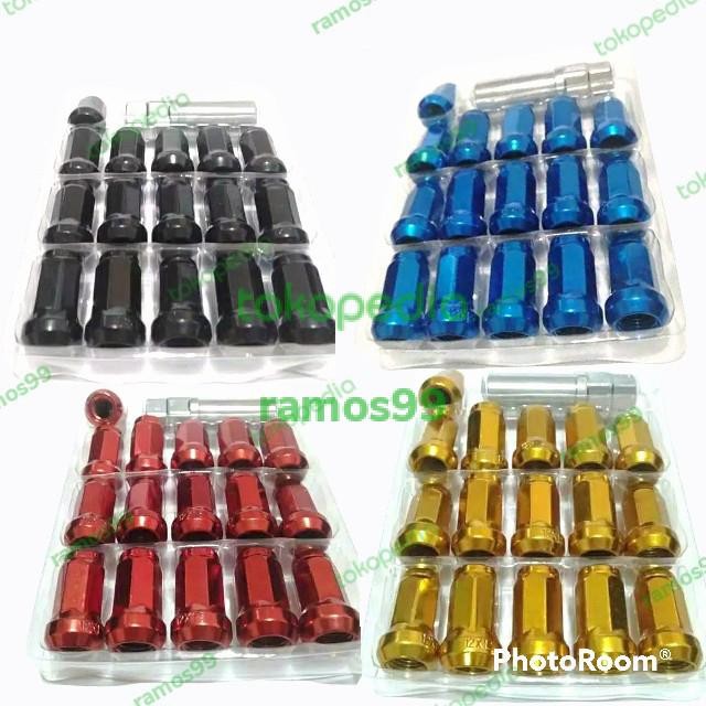 Mur Roda Racing Mobil Timor Variasi 1.5 Gratis Kunci Mur Pengaman