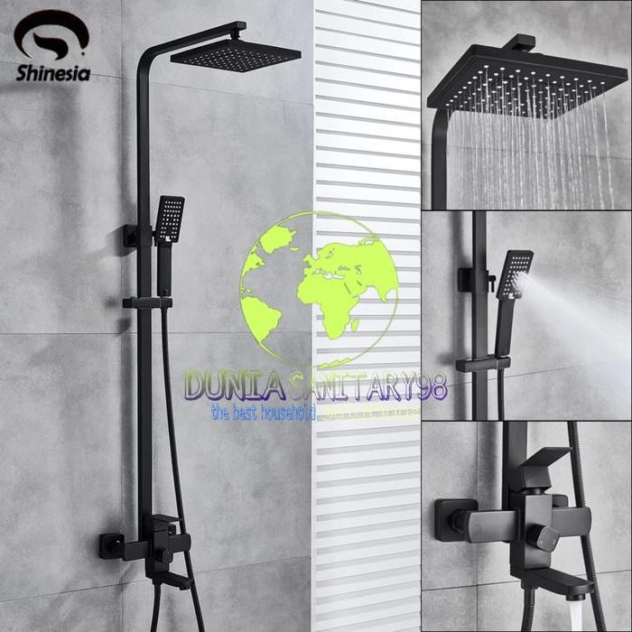 Shower Coulomn Set Hitamblack Carlo Fiotini Sus 304 Coloumn
