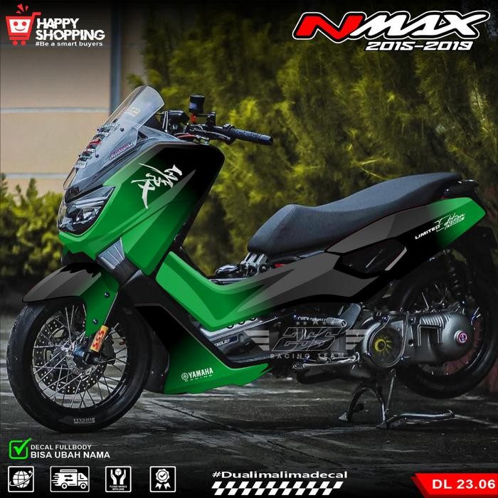 (Cod) Decal Sticker Yamaha Nmax Lama 2016 2017 2018 2019 Full Body Fullblok Desain Bungklon Simpel