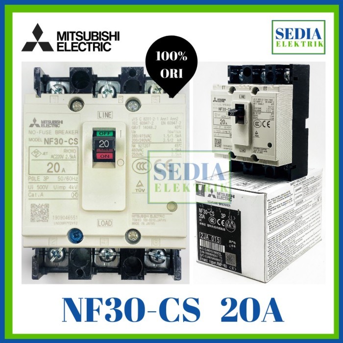 (Expert) MCCB NFB Mitsubishi NF30-CS NF30 CS 3P 20A