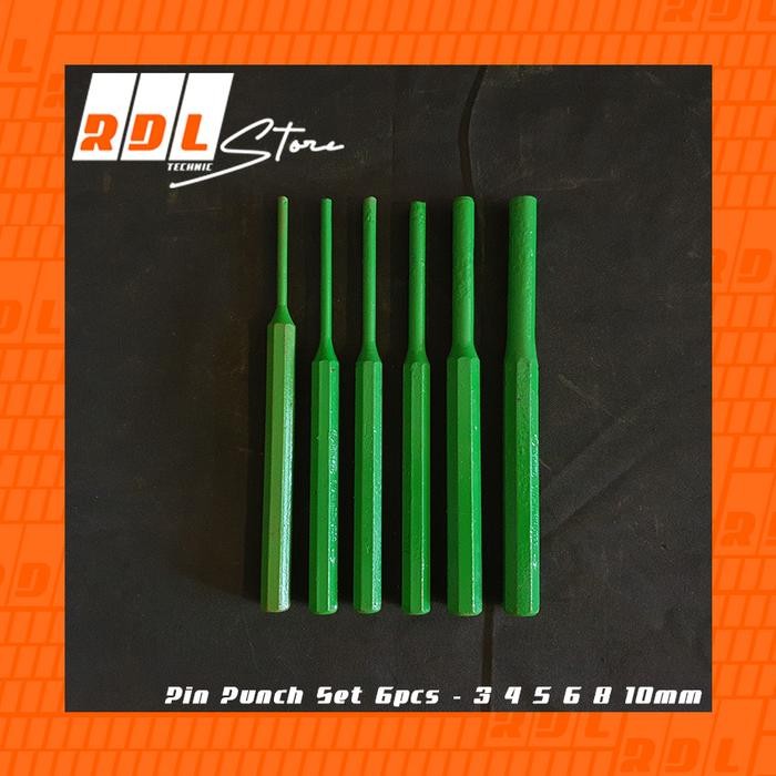 

Punch Set 6pcs - 3 4 5 6 8 10mm