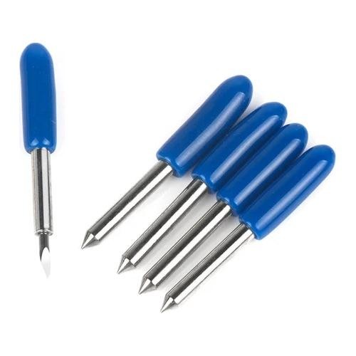 

[Box 5 pcs] Mata Pisau Roland Jinka 2mm 60 Derajat Tutup Biru Cemented Carbide Blade Blue Cap