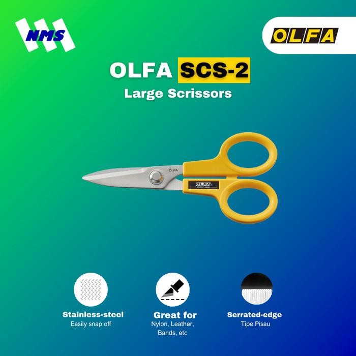 

Gunting OLFA SCS-2 Large Stainless Steel Scrissors Besar