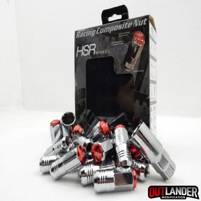 Baut Mur Roda Variasi Hsr Wheel Racing Ukuran 12X1,25/1,5 Red Croome