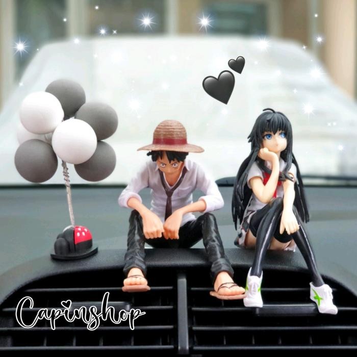 PAJANGAN FIGURE //Boneka Dekorasi Dashboard Dekorasi Mobil Model Anime Luffy Yukino