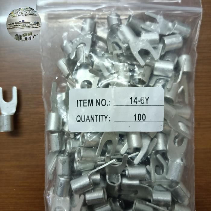 Skun Y Skun Garpu Polos 16Mm Y 14-6 ( 100 Pcs )