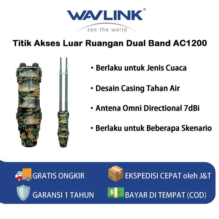 Terbaru Wavlink Ac1200 Dual Band Outdoor Access Point Jarak Jauh Luar Ruangan Dengan Poe Aktif Pasif