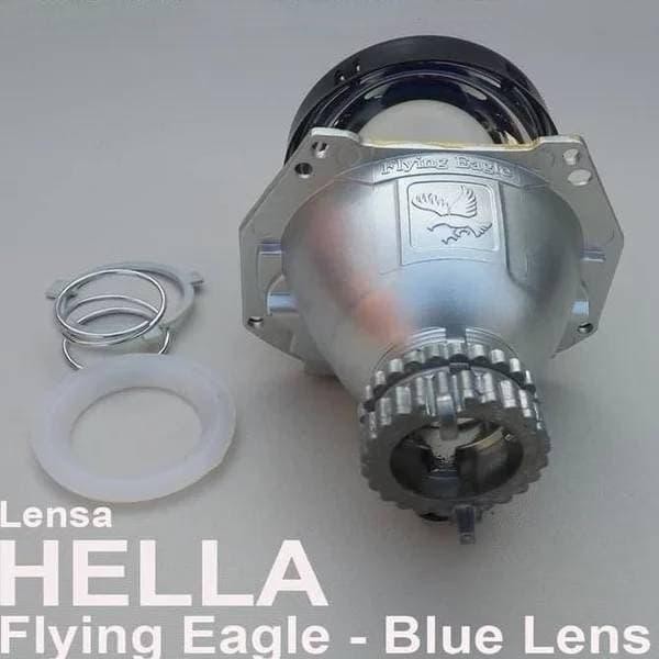 Lensa Biru Projector Bluelens Projie Vahid Hella Flying Eagle 3 Inchi