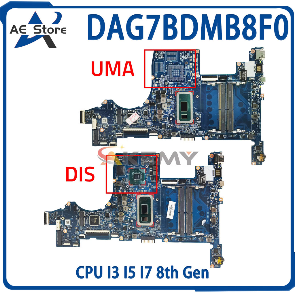 AE DAG7BDMB8F0 Notebook Mainboard For HP Pavilion 15T-CS 15-CS L34174-001 L34173-601 Laptop Motherbo