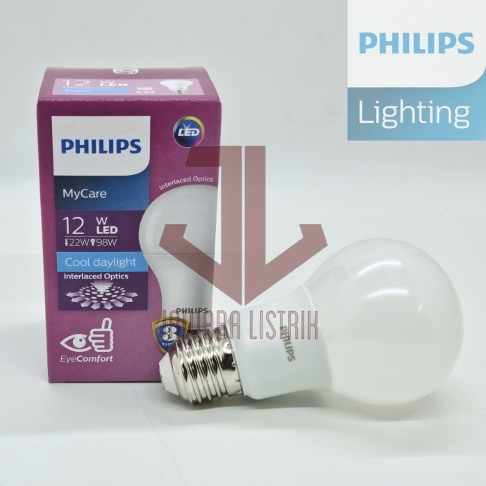 PHILIPS LAMPU LED BULB 12W 12 W WATT PUTIH /KUNING / NATURAL 4000k