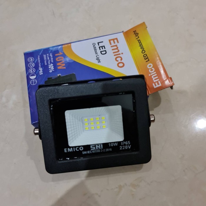 (Expert) Lampu Sorot 10W PUTIH Emico/Lampu LED 10 Watt IP65