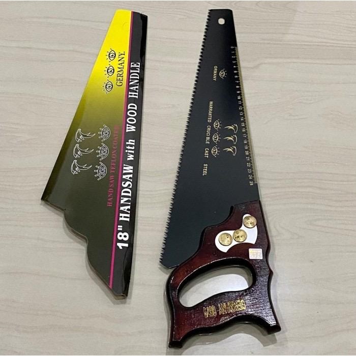 PREMIUM Gergaji kayu cap 3 mata germany 18 inci