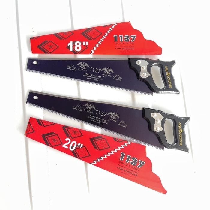 PREMIUM Gergaji Cap Mata Merah 18" 20'' INC Asli Pemotong Kayu Manual - Asli Germany