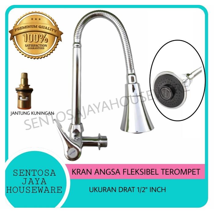 PREMIUM KRAN CUCI PIRING FLEKSIBEL ONDA / KRAN AIR FLEKSIBEL KEPALA TEROMPET