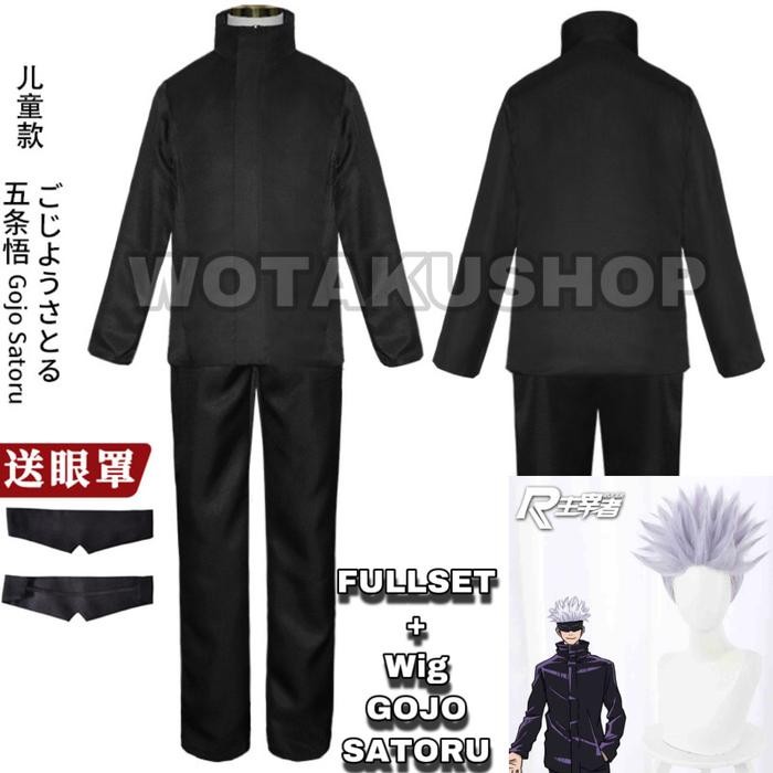 PREMIUM Fullset cosplay + wig gojo satoru jujutsu kaisen