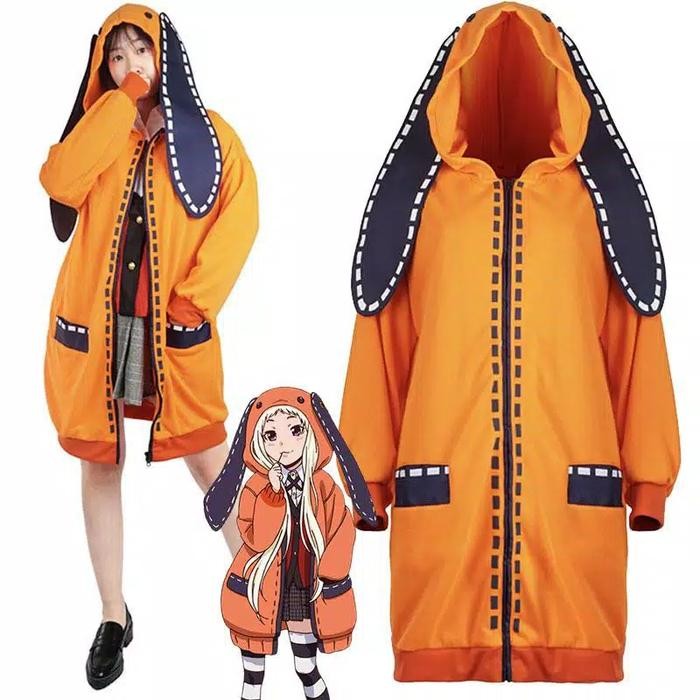 PREMIUM costume cosplay fullset + wig kakegurui runa yomozuki