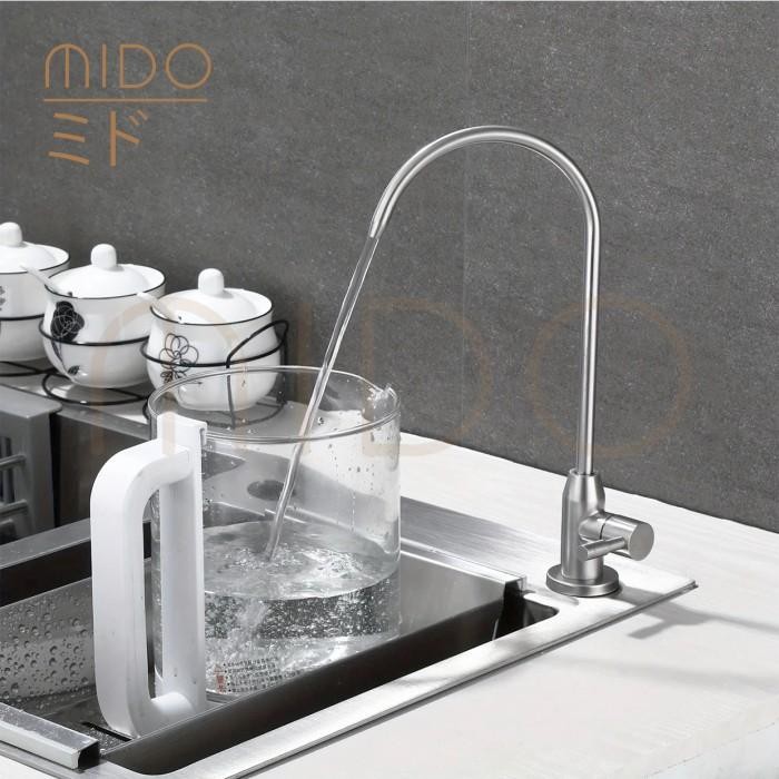 PREMIUM Keran Angsa RO Filter Air Minum Bersih Food Grade / Kran Air Cuci Piring Tanam Meja /