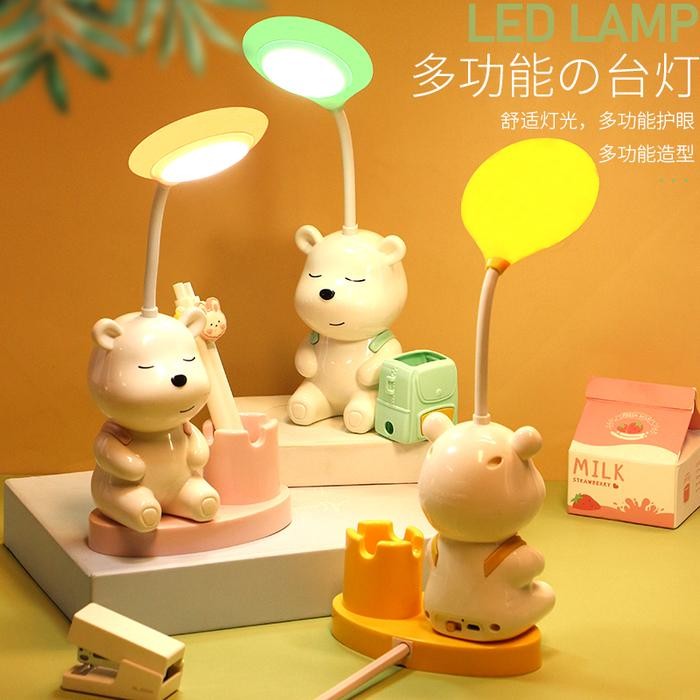 

Lampu Meja Belajar Baca Tempat Pensil Bear Rautan