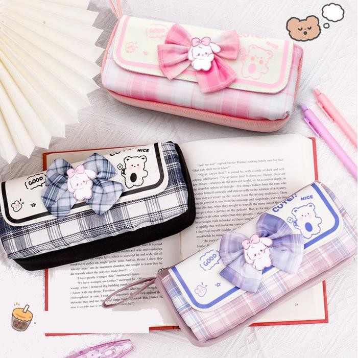 

Tempat Pensil Pen Lucu Pencil Case Korea Berkapasitas Besar BCS16
