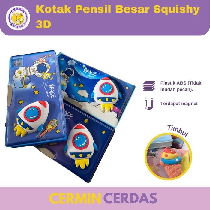 

Tempat Kotak Pensil Magnet Besar Squishy 3D Anak Laki Laki Perempuan