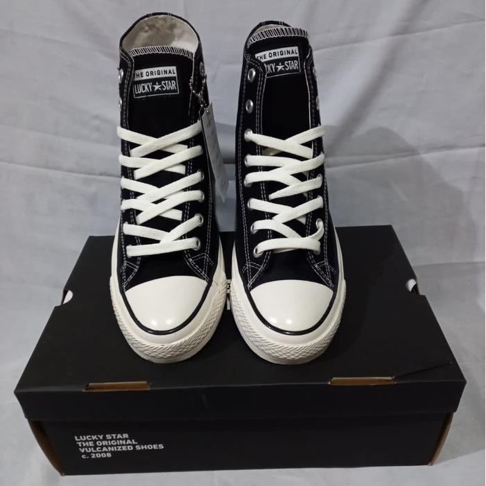 Sale Sepatu Sekolah Lucky Star Original Af1 Black Natural