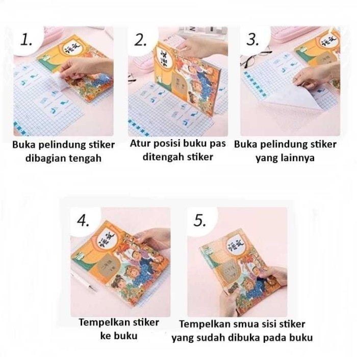 

10pc SAMPUL PLAIK ICKER langsung tempel di buku ANTI AIR