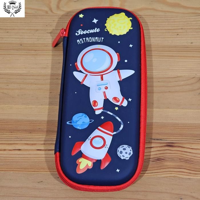 

[Deli Atk] Tempat Pensil Smiggle Lookalike 3D Eva Hardcase Waterproof Astronot