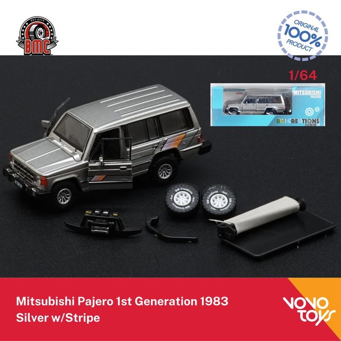 BM Creations 1/64 Mitsubishi Pajero 1st Generation 1983 Silver BMC