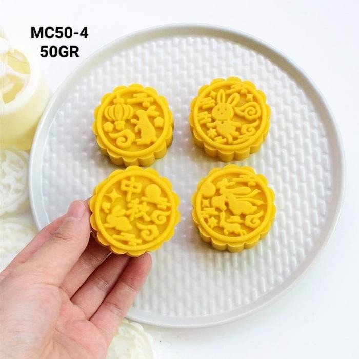 

Cetakan Kue Bulan Kelinci Mooncake Press Moon Cake Rabbit 4 Motif 50Gr Gratis Ongkir