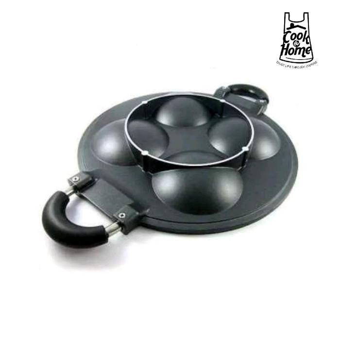 

Cetakan Kue Serabi / Kue Dadar 4 Lubang Polos Anti Lengket (Happycall) Gratis Ongkir