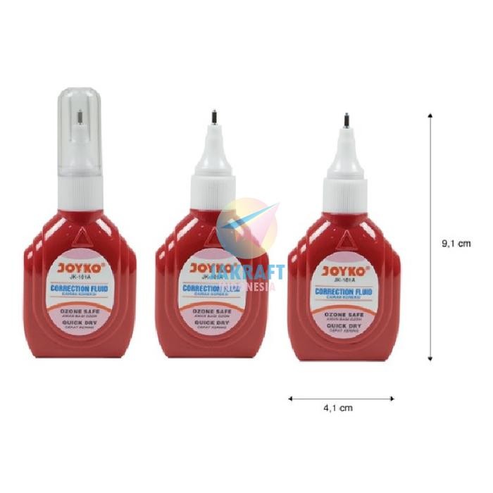 

1 Pcs TipeX Tipex TipEx Cair Putih JK101A White Correction Fluid Ujung Tip Besi Metal Anti Mt Quick