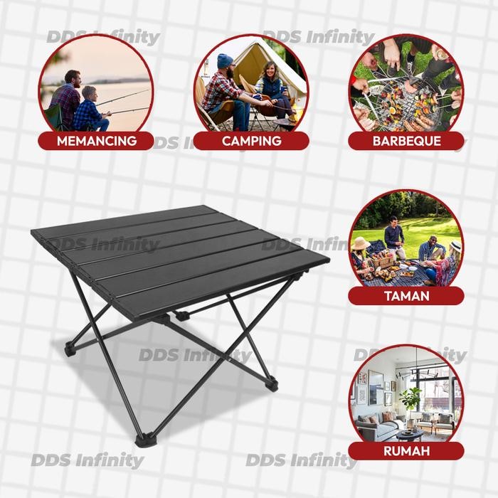[Speeds Living] Meja Lipat Outdoor Aluminium Meja Lipat Camping Meja Portable