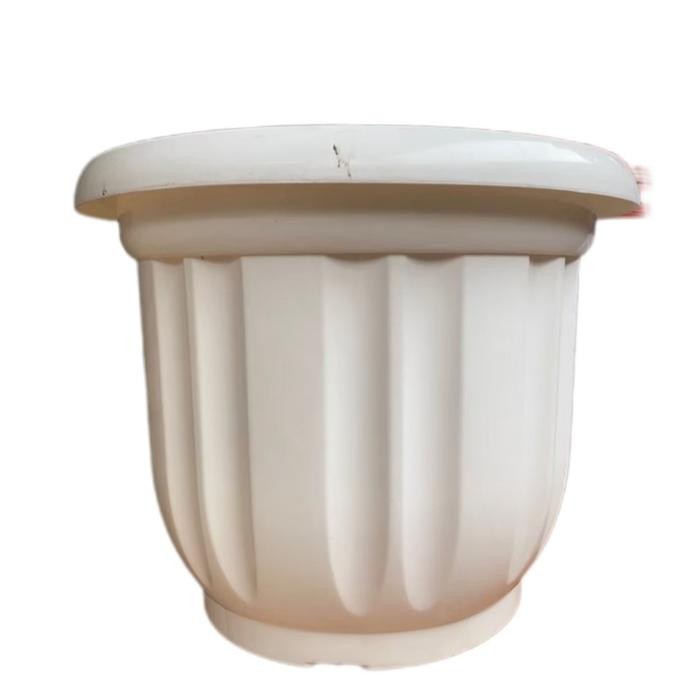 Pot Tanaman 60Cm Besar Pot Bunga 60Cm Hitam Tebal Jumbo Kuat Tanaman Buah Plastik Putih Plastik