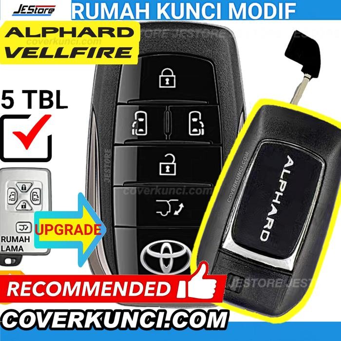 ALPHARD CASING KUNCI ALPHARD TOYOTA REMOTE KEY RUMAH KUNCI MODIF KUNCI