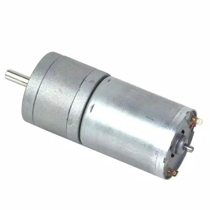 Motor Dc Gearbox Gear Box Torsi Tinggi 25Mm 500Rpm 12V Dc Bahan Baja