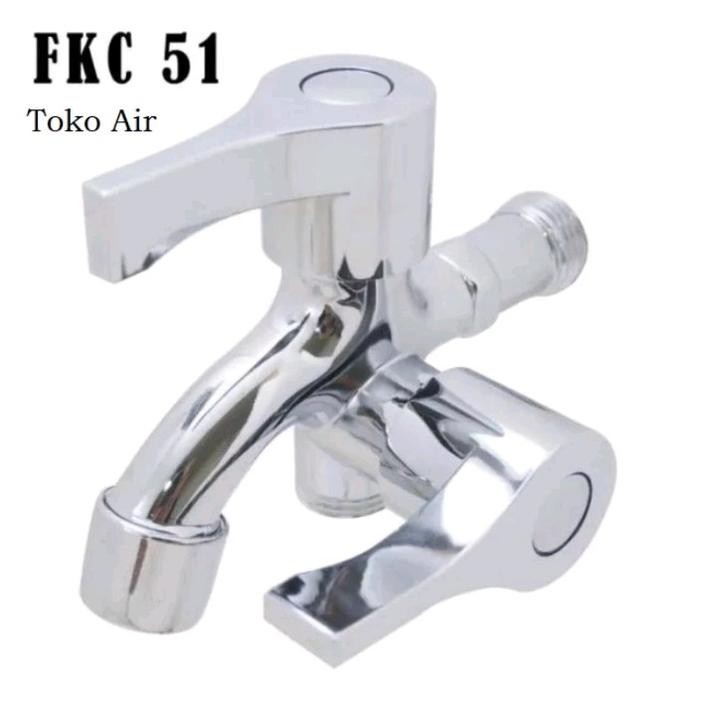 KRAN DOUBLE KRAN CABANG SHOWER KAMAR MANDI