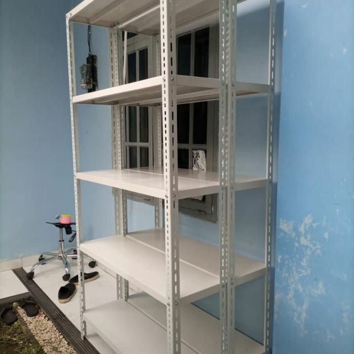 RAK BESI 5 SUSUN 40*100*200 SIKU LOBANG