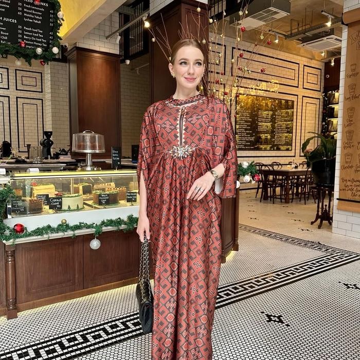 Kaftan Premium Silky No Hijab Mewah Dan Elegan