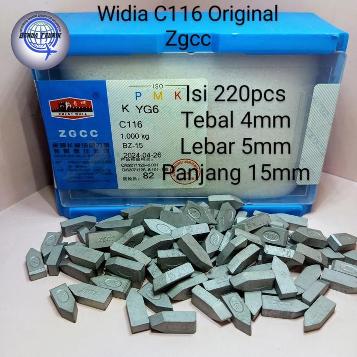 Widia Yg6 Original C116 Betel Bubut Mata Bor Sumur Yg 6 C103/C116