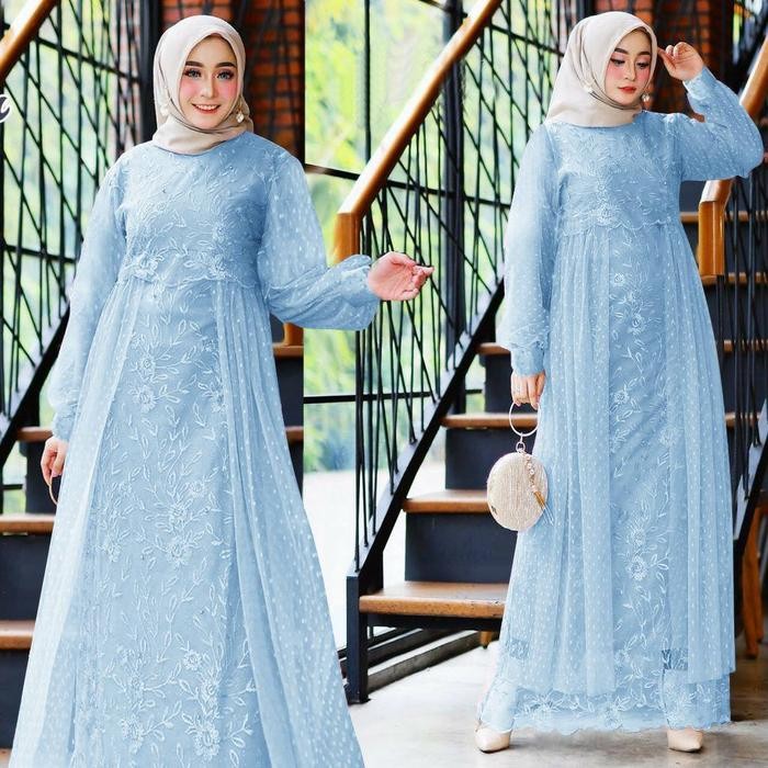 Gamis Maxi Wanita Muslim Longdress Model Kekinina 2023-Liana Dewasa