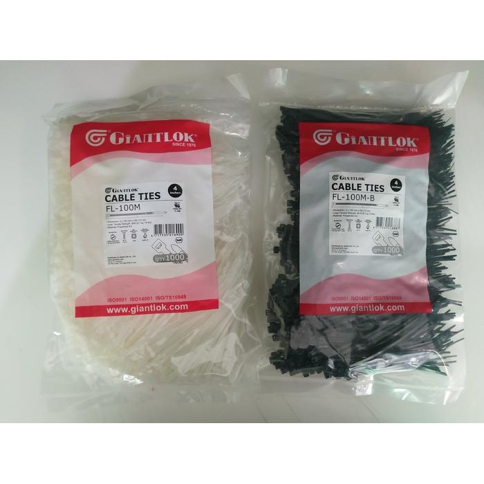 

Cable Ties Giantlok Fe/Fl-100M (Lebar 2,5 Mm) 1000Pcs/Pak