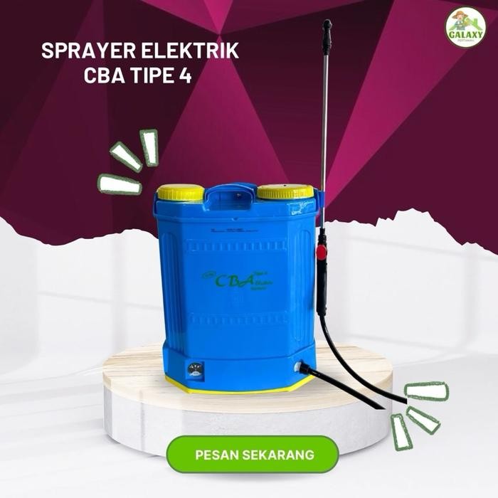 Sprayer CBA Tipe 4 Elektrik 16 Liter Dengan Nozzle Untuk Mengatur Tekanan Air Tanaman