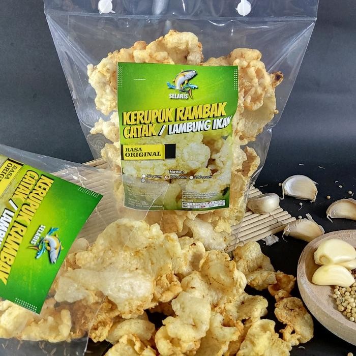 

New Kerupuk lambung ikan, perut ikan, YI PHIAU murah enak