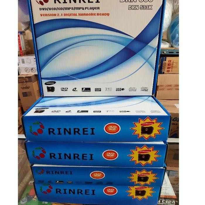 (Expert) RINREI DVD Player DRN-533K Optik Samsung - DVD - VCD - CD -