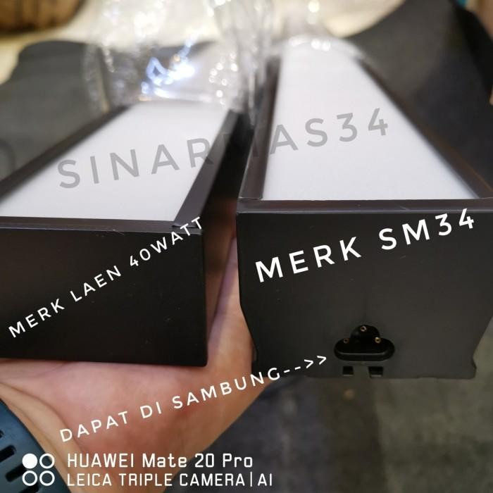 Expert Lampu Gantung Kanor Office Balok TL LED 40watt Minimalis Modern Plafo