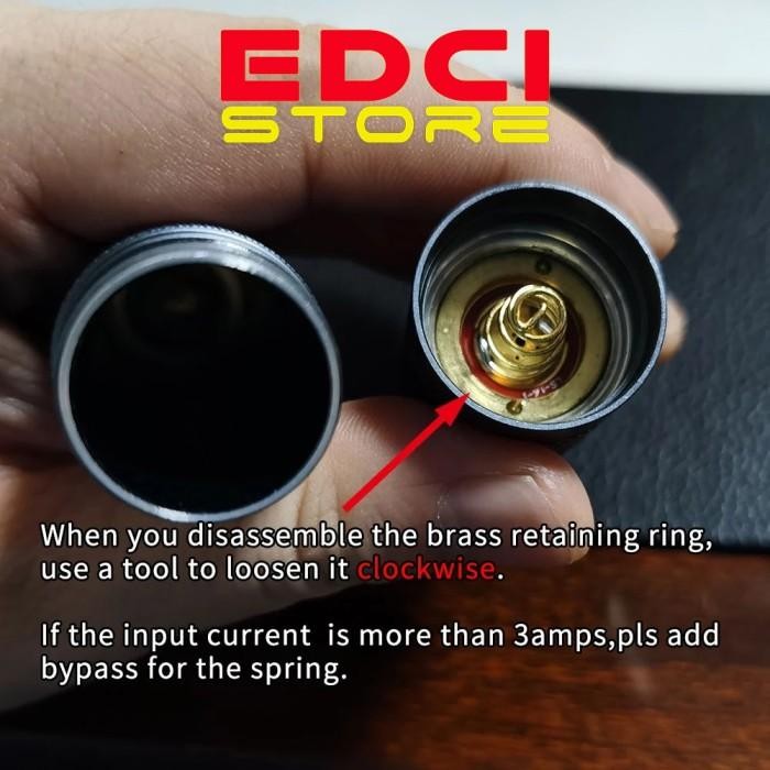 [Expert] Set Metal Switch 16mm Nyala with LED untuk Convoy S2+ dan C8+