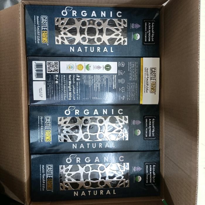 

Castle Farm Ajwa Premium Organic Kurma Nabi 500Gr - Kurma Ajwa Castle Farm 500Gr