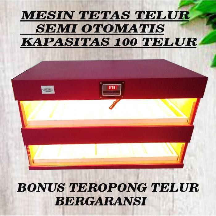 mesin tetas telur kapasitas 100 telur semi otomatiis
